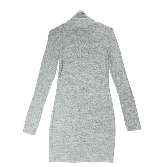 Aritzia Wilfred Free‎ Sweater Dress sz S Women Sasha Space Dye Gray Turtle Neck - Picture 3 of 11